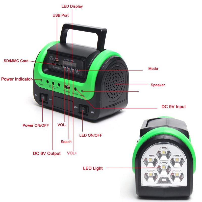 Do barco portátil do carro do diodo emissor de luz da lâmpada 12PCS SMD da energia solar da compatibilidade eletrónica 5W 6V do FCC jogo claro solar