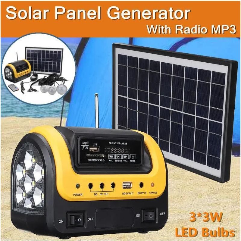 Do barco portátil do carro do diodo emissor de luz da lâmpada 12PCS SMD da energia solar da compatibilidade eletrónica 5W 6V do FCC jogo claro solar