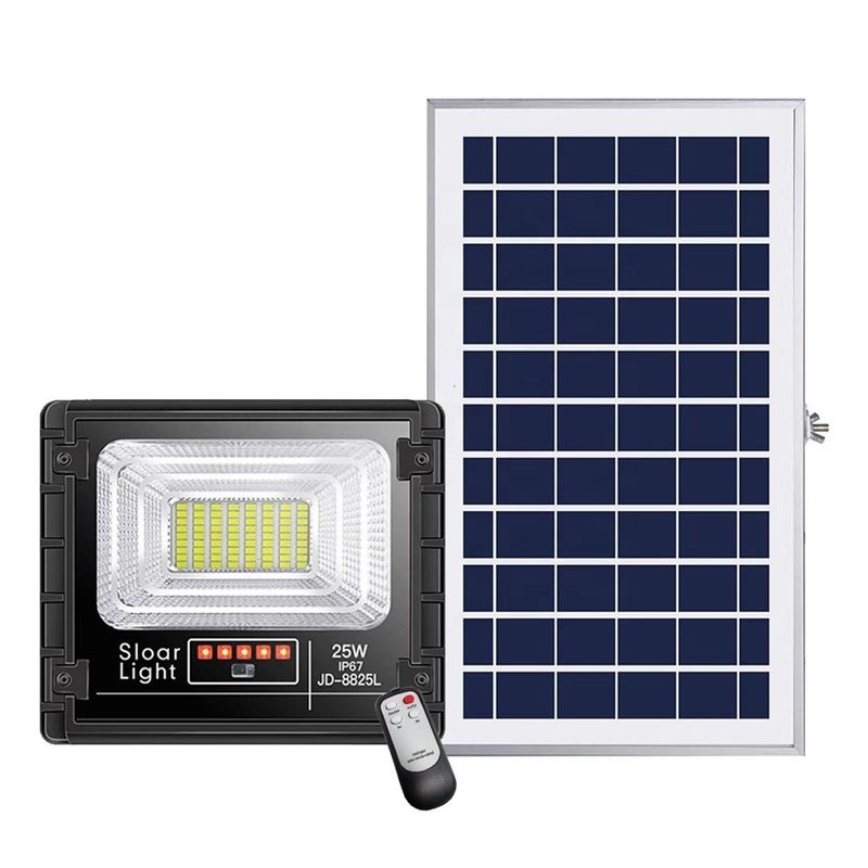 Sensor de movimento solar exterior da luz de inundação do jardim do diodo emissor de luz posto com controle claro esperto