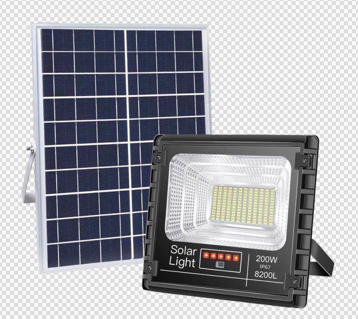 Sensor de movimento solar exterior da luz de inundação do jardim do diodo emissor de luz posto com controle claro esperto