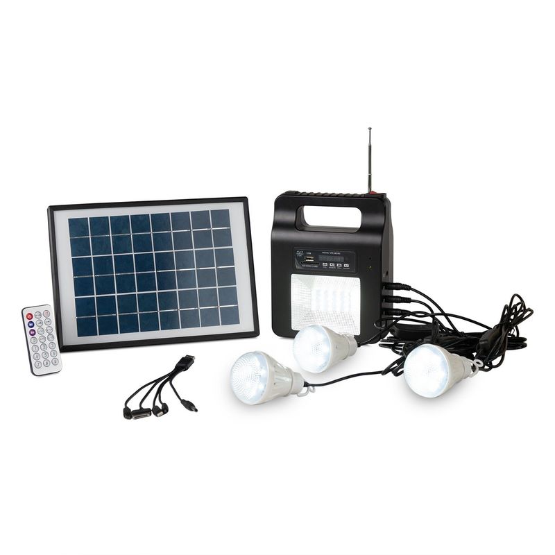Falho elétrico luzes de emergência solares de 5 watts com carregador do telefone celular