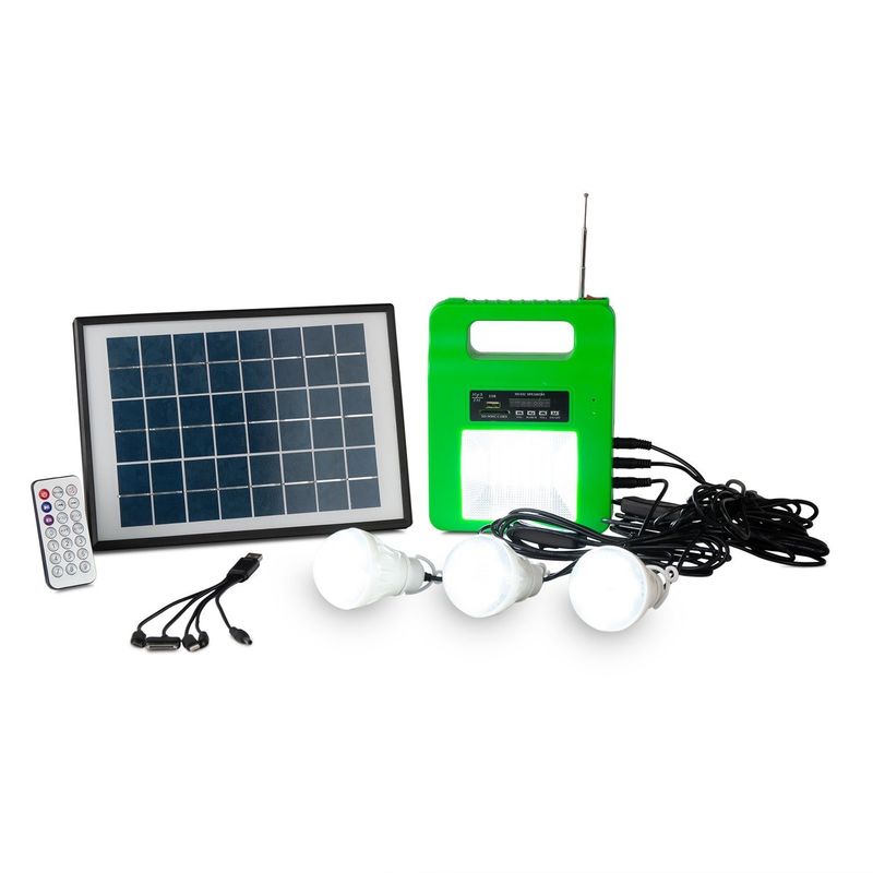 Falho elétrico luzes de emergência solares de 5 watts com carregador do telefone celular
