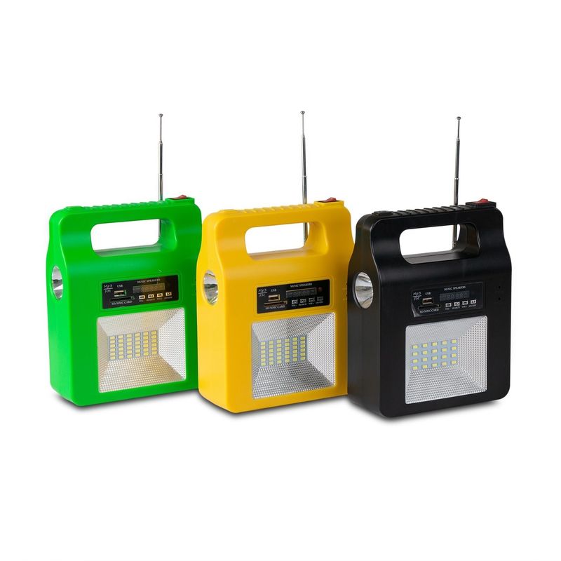 Falho elétrico luzes de emergência solares de 5 watts com carregador do telefone celular