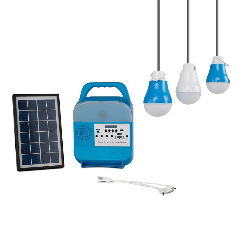 Jogos de iluminação solares portáteis/painéis solares para o sistema de iluminação SRE-583 da casa