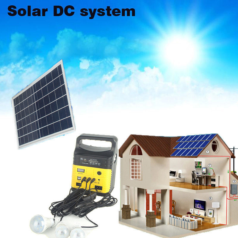Das luzes globais do nascer do sol do rádio solar de FM sistema de rádio solar de iluminação interno solar do painel solar