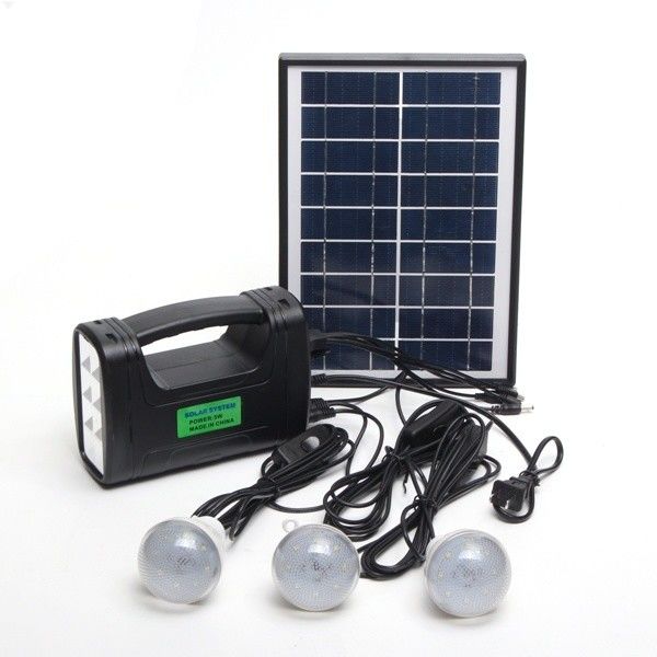 Iluminação solar interna Kit With do diodo emissor de luz 3W 4W 5W de 12PCS SMD	4Ah Batttery acidificado ao chumbo