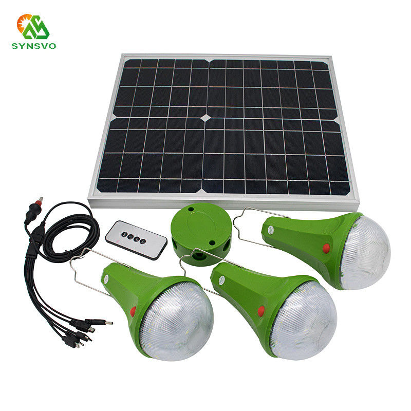 o diodo emissor de luz 9W posto solar derramou o sistema de iluminação solar de controle remoto das luzes para a casa