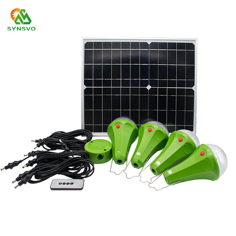 o diodo emissor de luz 9W posto solar derramou o sistema de iluminação solar de controle remoto das luzes para a casa