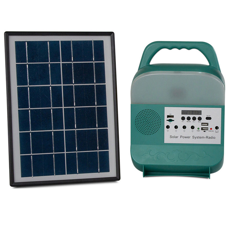 Instalação simples Luz de acampamento solar portátil Função FM/MP3 3W Potência da lâmpada