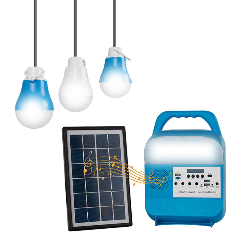 o diodo emissor de luz posto solar do de alta capacidade 3W ilumina o banco portátil do portátil para acampar