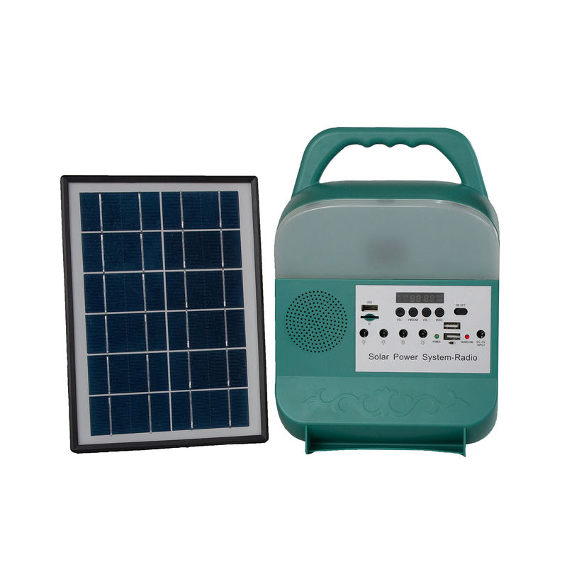 luz solar do jardim 6000mah lâmpada do diodo emissor de luz do painel solar de 5 watts para a área da falta do poder