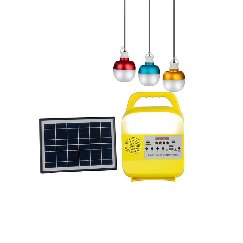 luzes de emergência solares de 5W 6V 3PCS para áreas da falta do poder