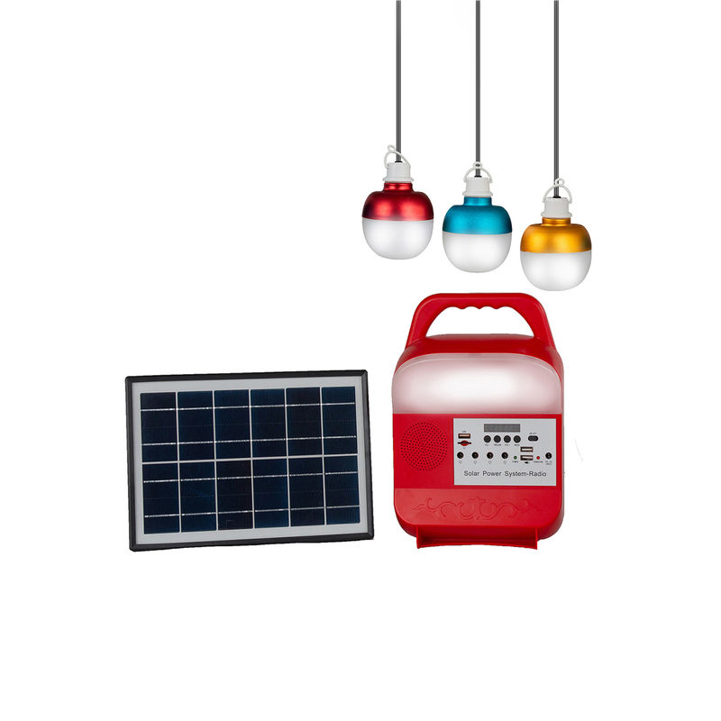 Bulbos solares portáteis do mercado de uma noite de 15 volts 5W*3PCS para excursões
