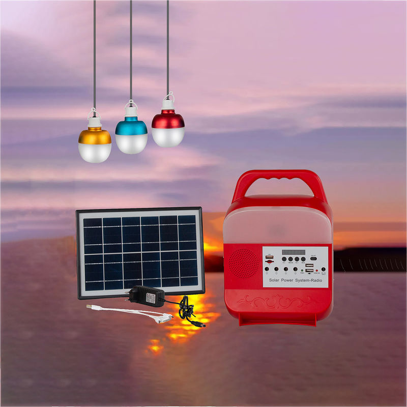 Bulbos solares portáteis do mercado de uma noite de 15 volts 5W*3PCS para excursões