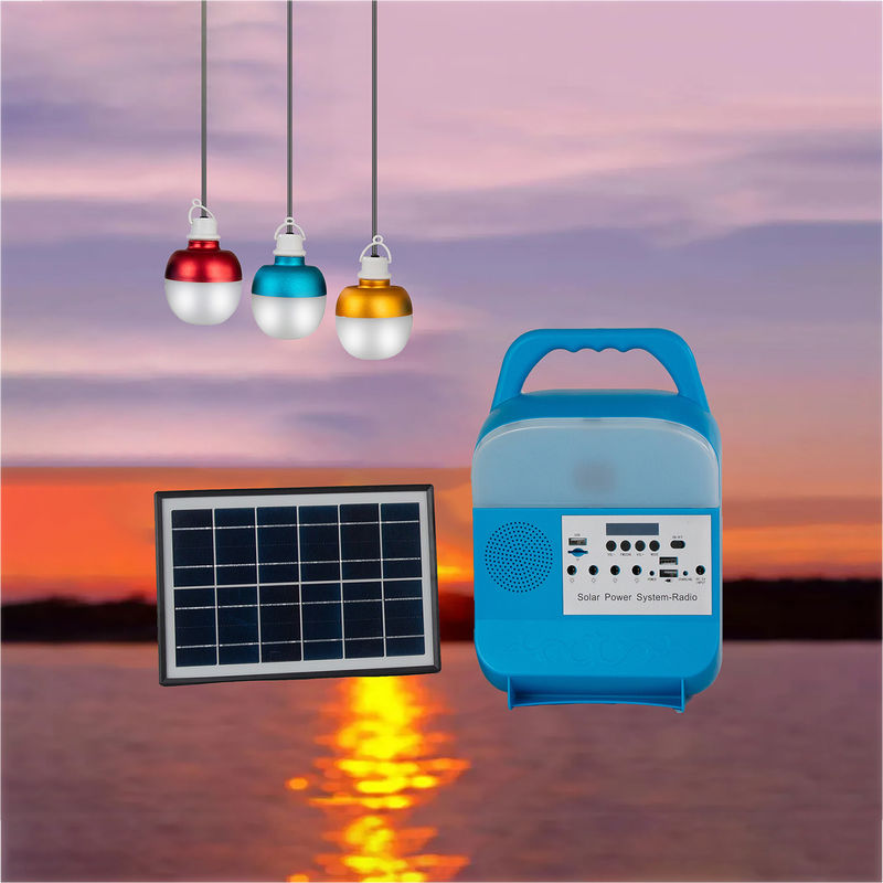 Bulbos solares portáteis do mercado de uma noite de 15 volts 5W*3PCS para excursões