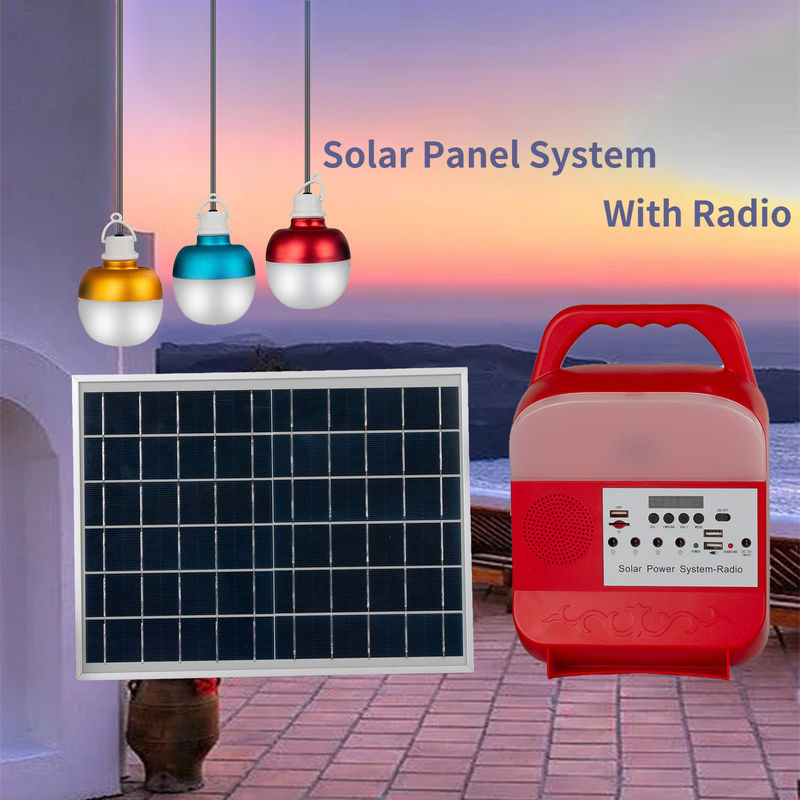 Luz de painel solar do sistema solar IP65 do bulbo do diodo emissor de luz 3 da bateria recarregável 9W para a casa