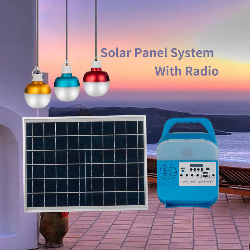 Dos bulbos IP65 o painel solar 3PCS brancos puros conduziu o jogo 49.5cm*40.5cm*46cm da luz