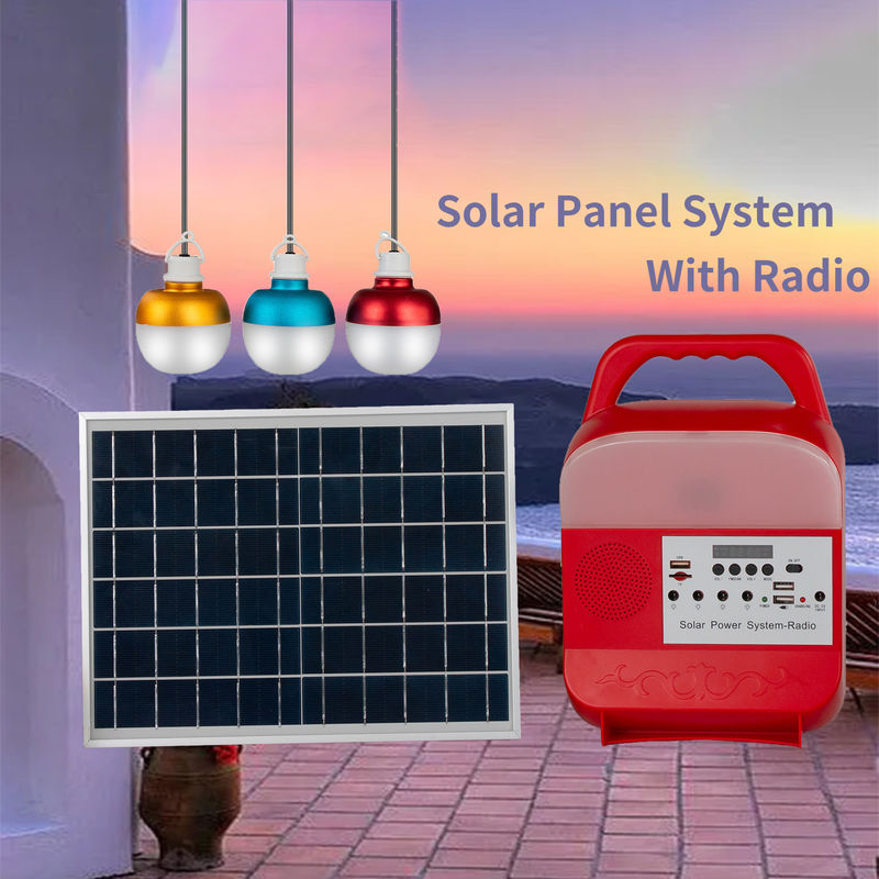 Dos bulbos IP65 o painel solar 3PCS brancos puros conduziu o jogo 49.5cm*40.5cm*46cm da luz