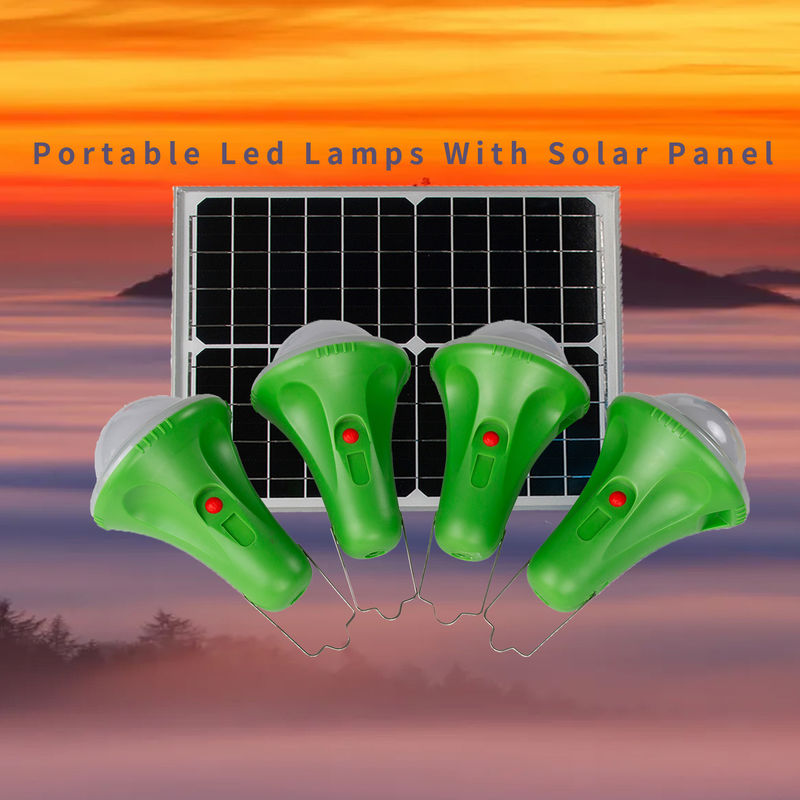 Sistema de Kit Solar Led Home Lighting da energia solar do diodo emissor de luz 4*50PCS com carregamento do telefone