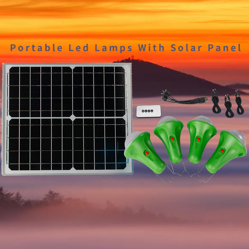 6-35 horas dos bulbos solares portáteis de 4pcs*3W para áreas da falta do poder