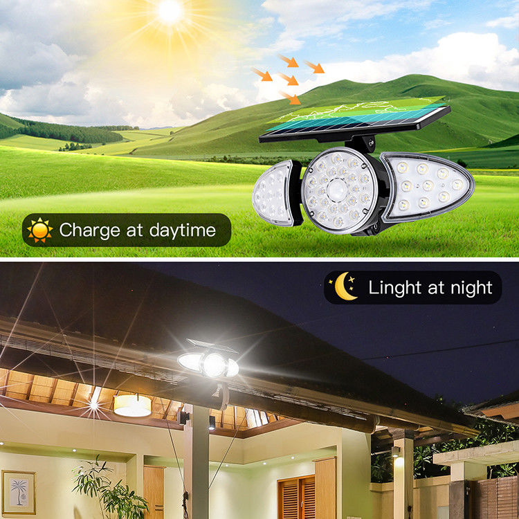 40000H luz solar do sensor de movimento da parede do diodo emissor de luz da luz 38PCS da parede do tempo 3.7V 2500mAh