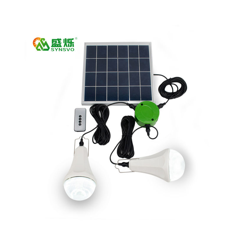 Jogos claros solares do bulbo do CE ROHS 10W 5V 2pcs*3W com o mono painel solar