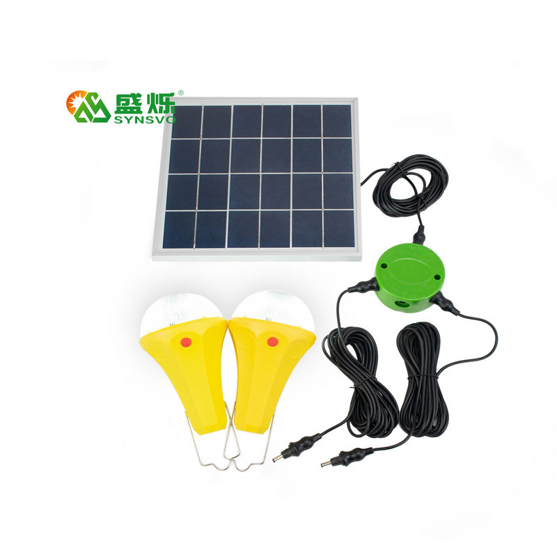 Jogos claros solares do bulbo do CE ROHS 10W 5V 2pcs*3W com o mono painel solar
