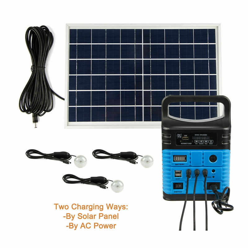 Das luzes globais do nascer do sol do rádio solar de FM sistema de rádio solar de iluminação interno solar do painel solar