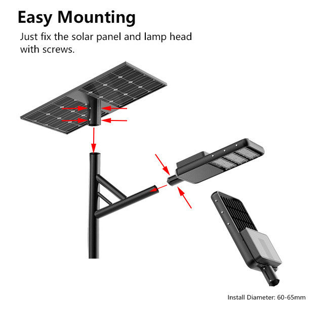 Luz led super brilhante com controle remoto sensor de movimento PIR luz de parede solar ao ar livre luz de rua solar