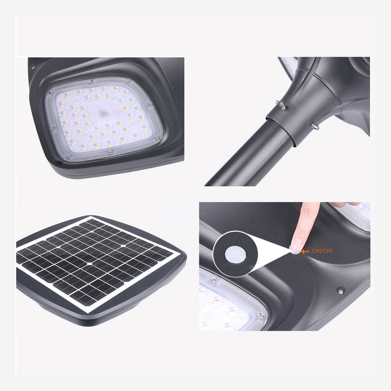 C.C. solar 6V da lâmpada 3500K do jardim do sensor do poder da luz de rua do diodo emissor de luz do trevo IP65 impermeável