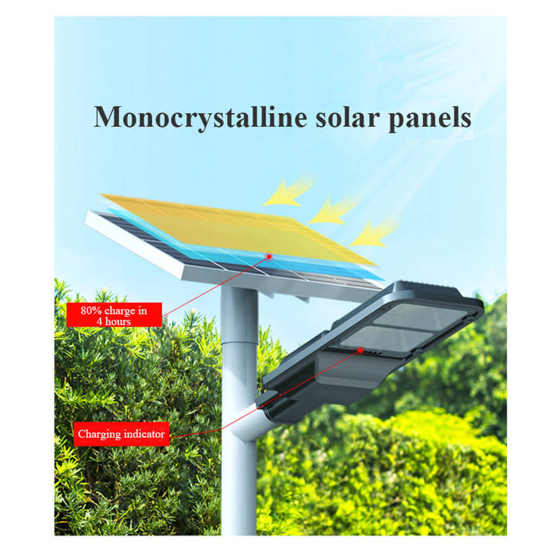 tipo solar exterior luz posta impermeável da lâmpada de rua 100W do diodo emissor de luz de C