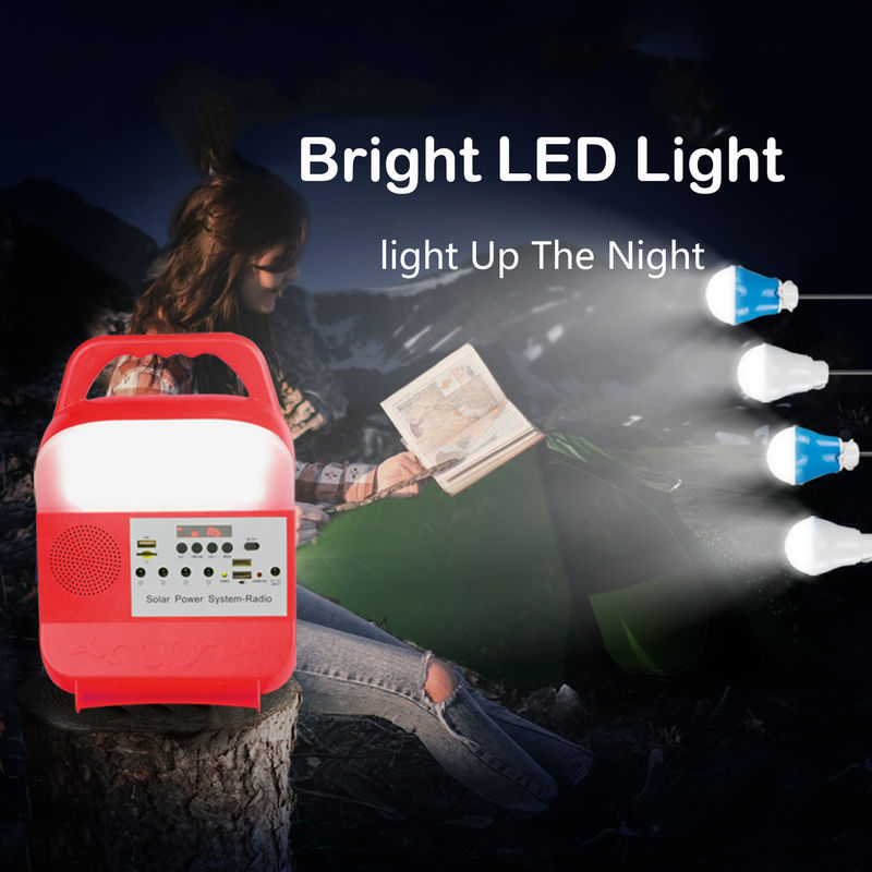sistema de iluminação solar portátil Kit Handed Type do gerador de 6000Mah 5kw