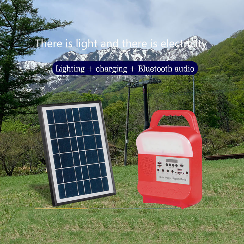 sistema de iluminação solar portátil Kit Handed Type do gerador de 6000Mah 5kw