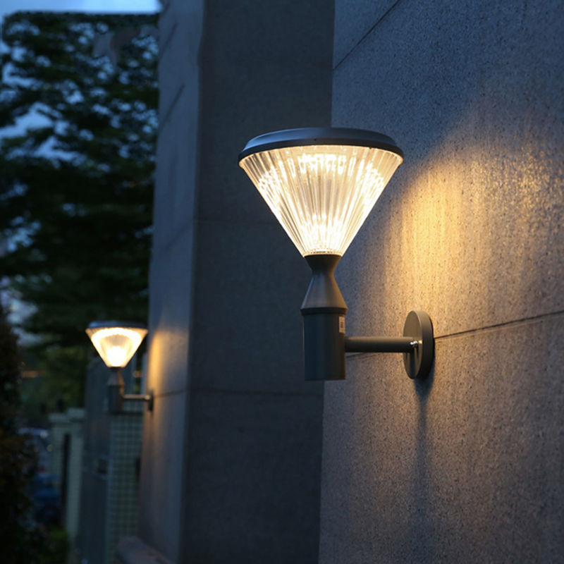 Da luz solar da parede do brilho alto 5w da C.C. 6V lâmpada de segurança sem fio exterior SMD2835