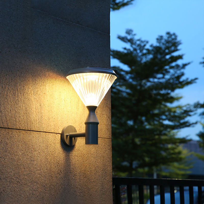 Da luz solar da parede do brilho alto 5w da C.C. 6V lâmpada de segurança sem fio exterior SMD2835