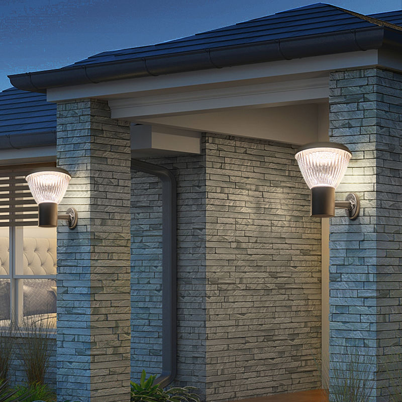 Moderna luminária de parede ao ar livre simples porta de varanda ao ar livre à prova d'água luminária de parede corredor pátio luminária de parede