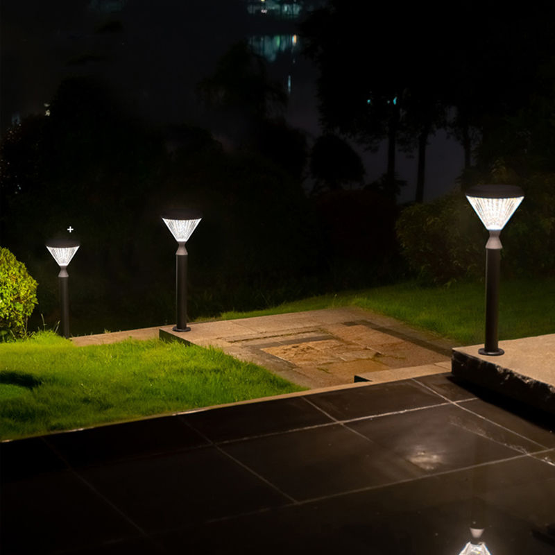 Decoração solar impermeável de alumínio do caminho da coluna do cargo da luz 50000H do jardim da parede 3.2V
