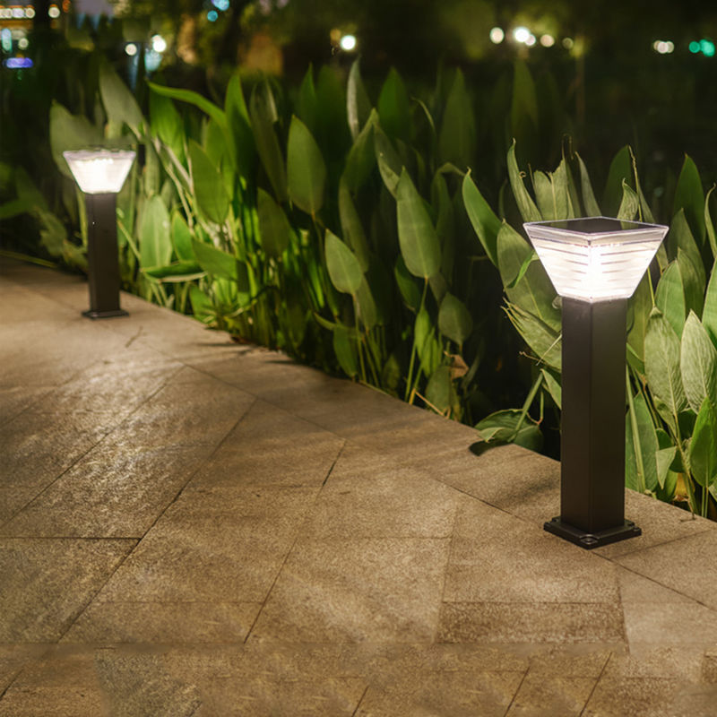 Iluminação solar minimalista do gramado do diodo emissor de luz do poste de amarração da decoração da paisagem da luz do jardim do diodo emissor de luz 7W
