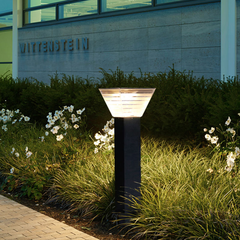 Iluminação solar minimalista do gramado do diodo emissor de luz do poste de amarração da decoração da paisagem da luz do jardim do diodo emissor de luz 7W