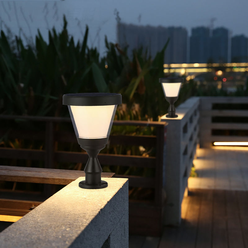 As luzes solares exteriores do cargo do diodo emissor de luz de Main Gate Pillar 3.2V da cerca jardinam decoração