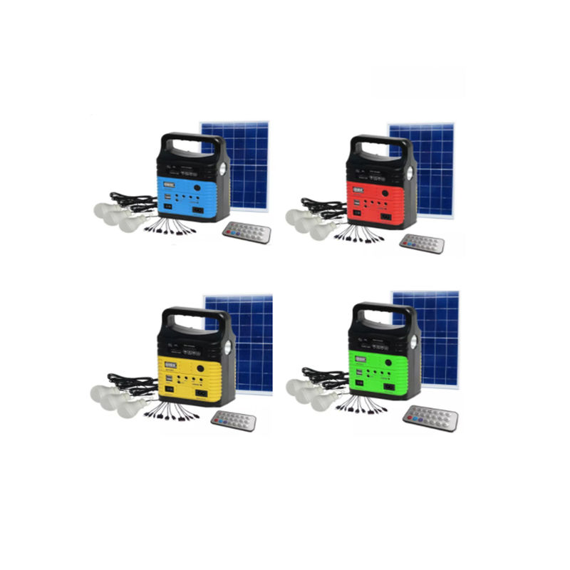 rádio portátil MP3 Mini Outdoor Camping do sistema Kit With Built In FM das energias solares 7500mah