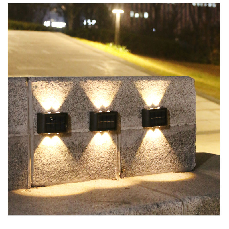 Jardim decorativo exterior solar impermeável de incandescência do diodo emissor de luz da luz 600mah da parede da atmosfera