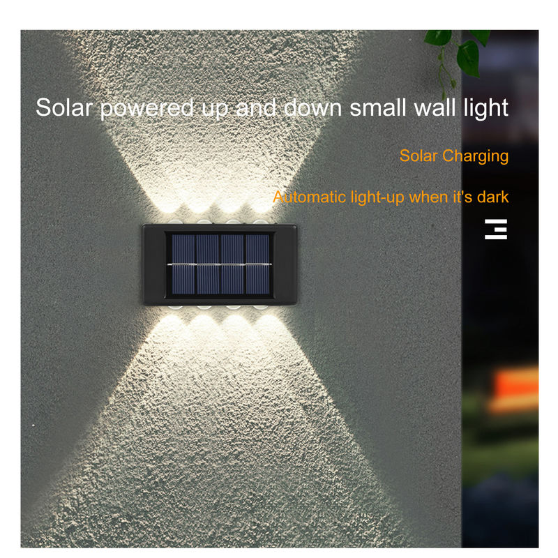 Jardim decorativo exterior solar impermeável de incandescência do diodo emissor de luz da luz 600mah da parede da atmosfera