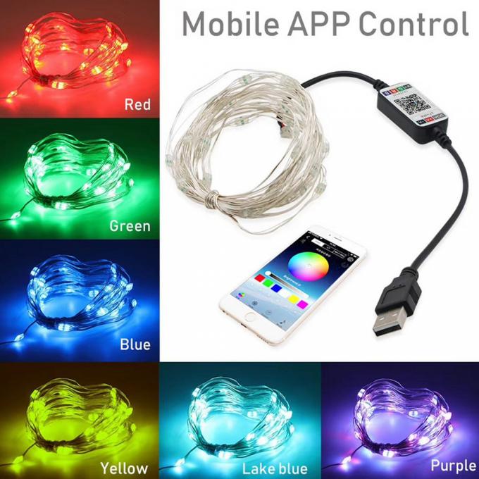 Lâmpada impermeável exterior de USB da lâmpada nova do cobre do diodo emissor de luz com a venda por atacado decorativa da corda da lâmpada da cor da baixa tensão