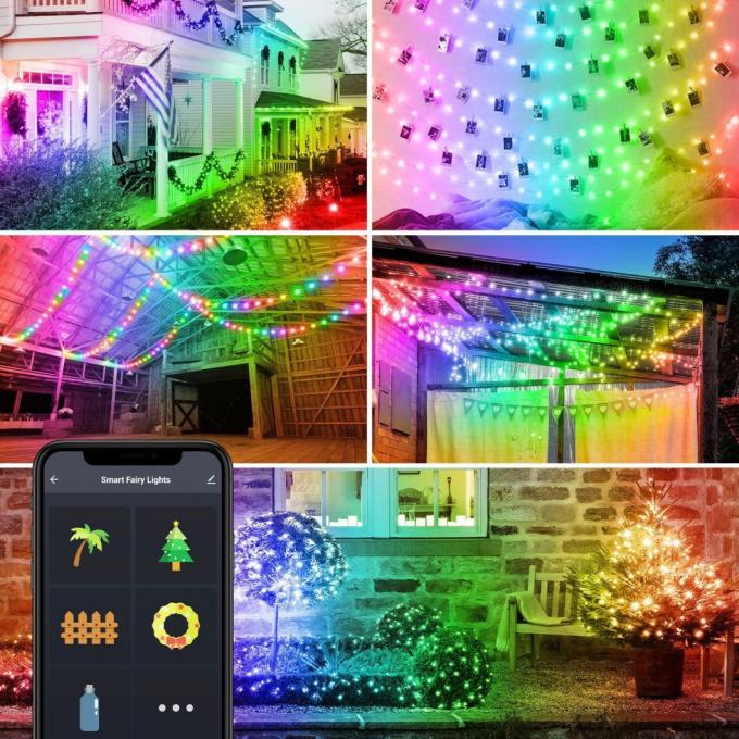 O globo colorido remoto de USB Bluetooth WiFi ilumina luzes decorativas do diodo emissor de luz