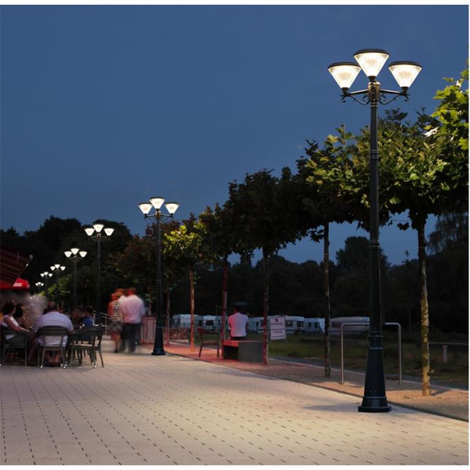 O jardim solar impermeável das lâmpadas solares ilumina luzes globais do nascer do sol das luzes solares da decoração