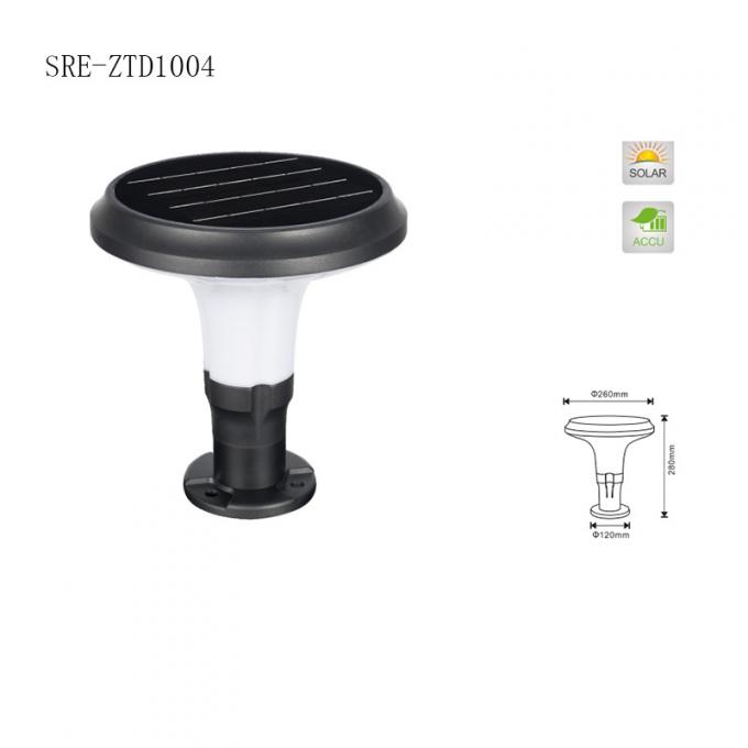 Luz posta solar da decoração da luz da coluna do diodo emissor de luz dos bens impermeáveis exteriores do estilo contemporâneo