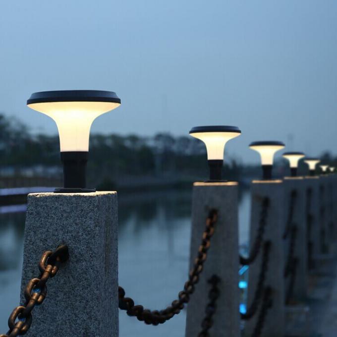Luz posta solar da decoração da luz da coluna do diodo emissor de luz dos bens impermeáveis exteriores do estilo contemporâneo