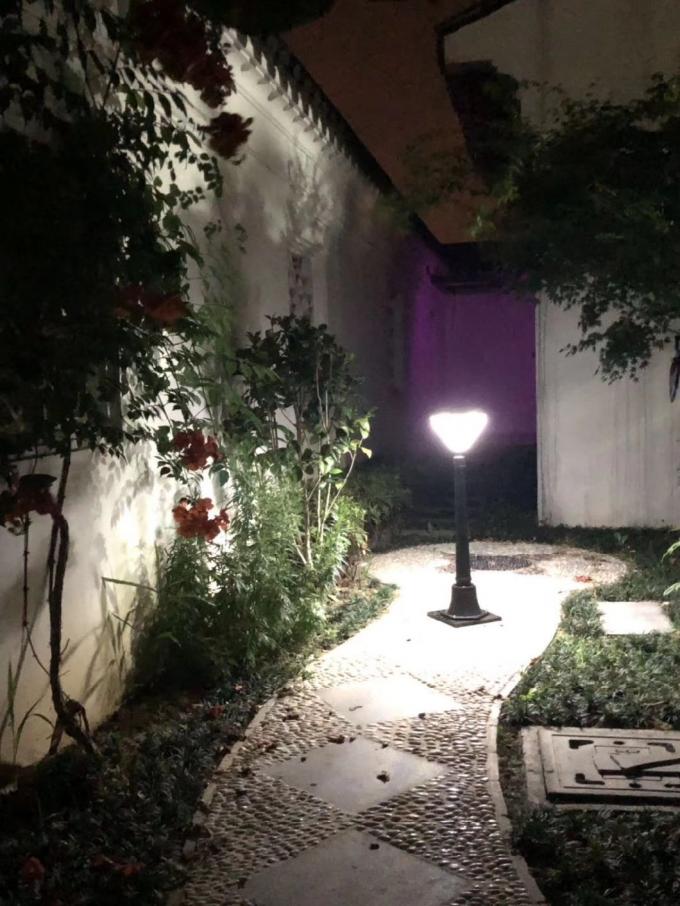 luz posta solar do parque do jardim da paisagem 3W com Polo