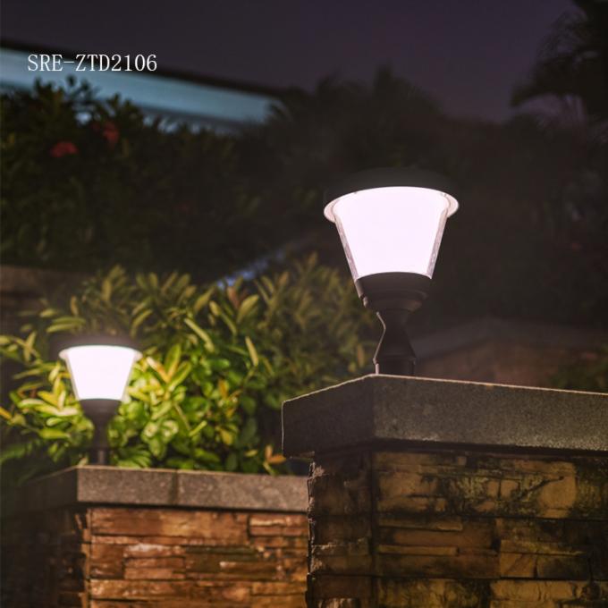 Lâmpada impermeável da coluna do diodo emissor de luz Soalr da decoração da luz da coluna da luz solar do jardim